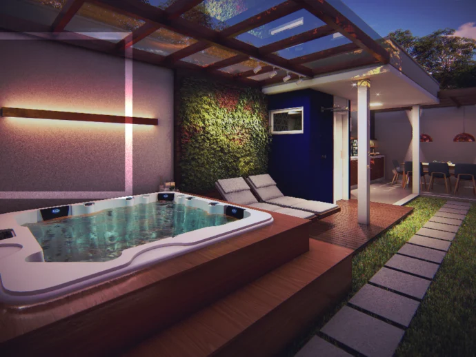 Spa ao ar livre: como integrar uma jacuzzi no seu quintal
